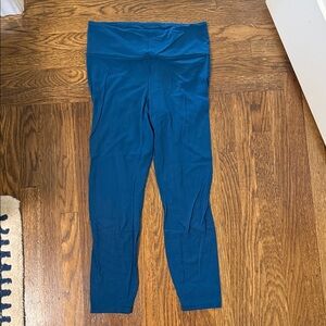 Athleta Elation Laser Cut 7/8 Tight | Size M | Teal